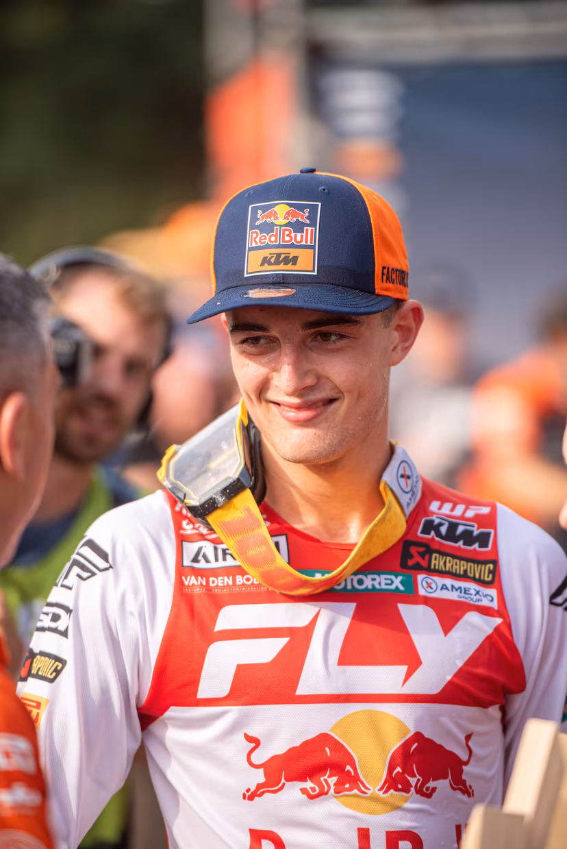 Belgium's Lucas Coenen is pictured after the motocross MXGP Grand Prix Flanders, race 15/20 of the FIM Motocross World Championship, Sunday 03 August 2025 in Lommel. BELGA PHOTO JONAS ROOSENS