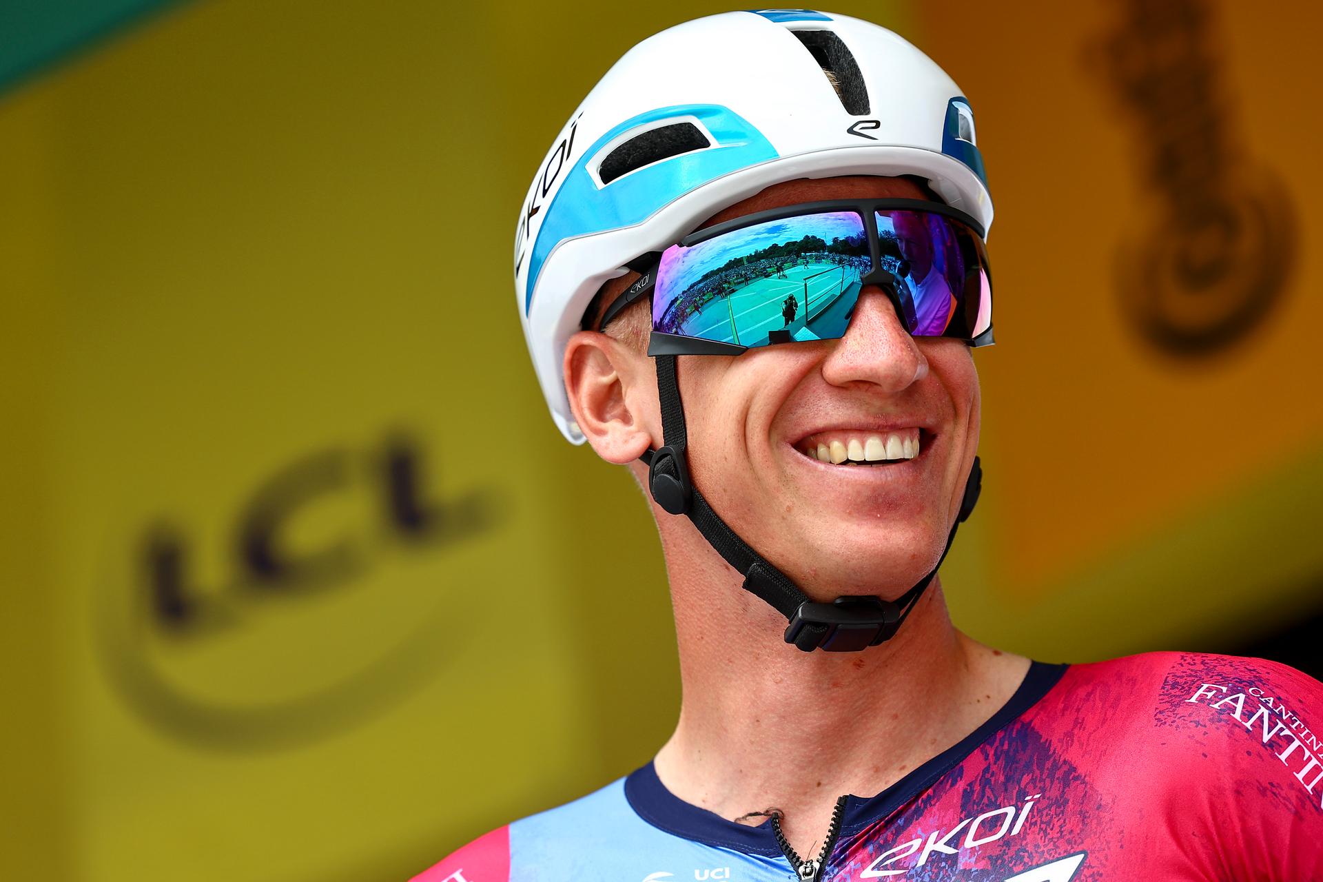 German Pascal Ackermann of Israel-Premier Tech pictured ahead of the first stage, Lille Metropole to Lille Metropole (185 km), of the 2025 Tour de France cycling race, in Lille, France, on Saturday 05 July 2025. The 112th edition of the Tour de France starts on Saturday 5 July in Lille, France, and will finish in Paris, France on the 27th of July. BELGA PHOTO DAVID PINTENS