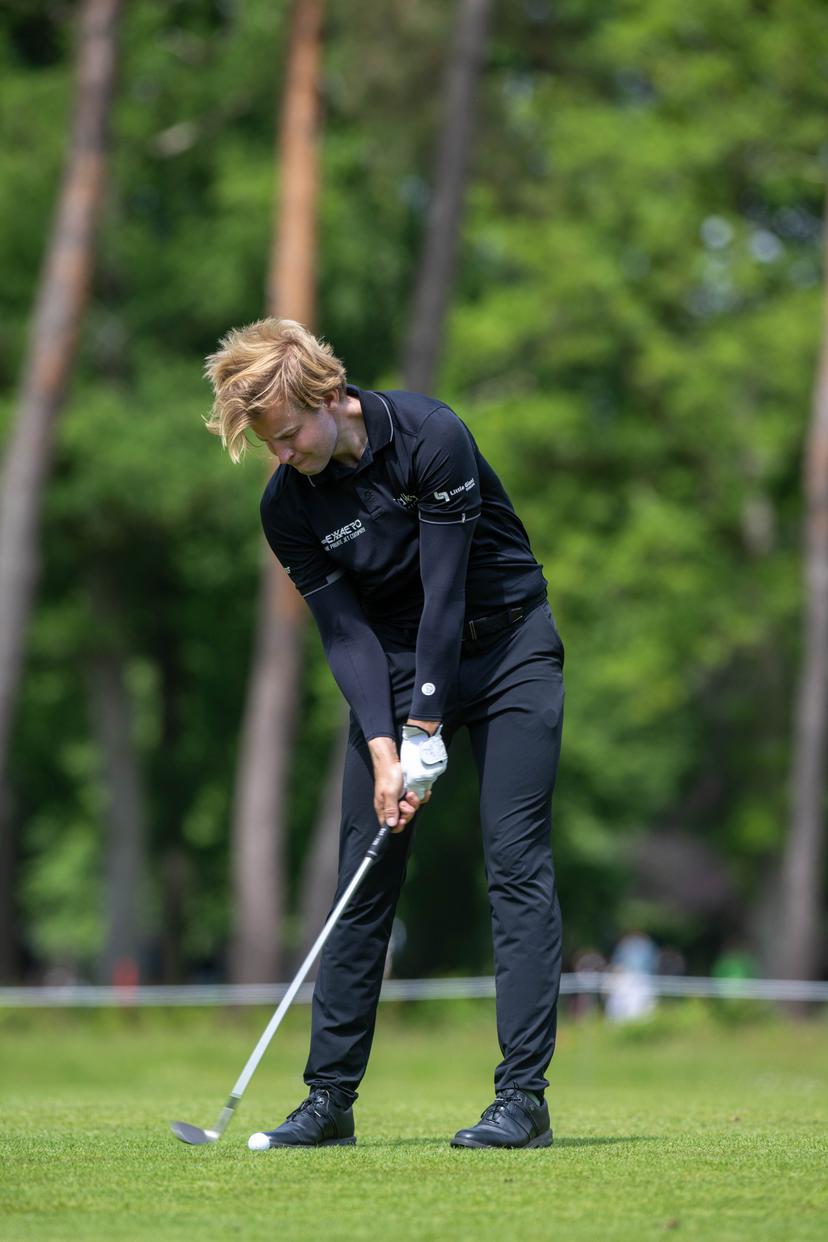 Belgian James Meyer De Beco pictured during the first round (1/4) of the 2026 Soudal Open DP World Tour golf tournament in Schilde, Thursday 21 May 2026. The Soudal Open takes place from 21 to 24 May at the Rinkven Golf Club in Schilde. BELGA PHOTO JONAS ROOSENS