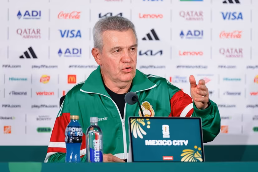Mexico's head coach Javier Aguirre gives a press conference at the Mexico City Stadium in Mexico City on July 4, 2026, on the eve of the 2026 World Cup round of 16 football match between Mexico and England. Rodrigo Oropeza / AFP