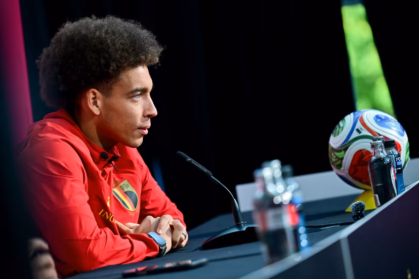 Belgium's Axel Witsel pictured during a press conference of Belgian national soccer team Red Devils in their base camp, home of the Seattle Sounders, Renton, Seattle, USA, on Friday 12 June 2026. The Red Devils prepare for the 2026 FIFA World Cup. BELGA PHOTO DIRK WAEM