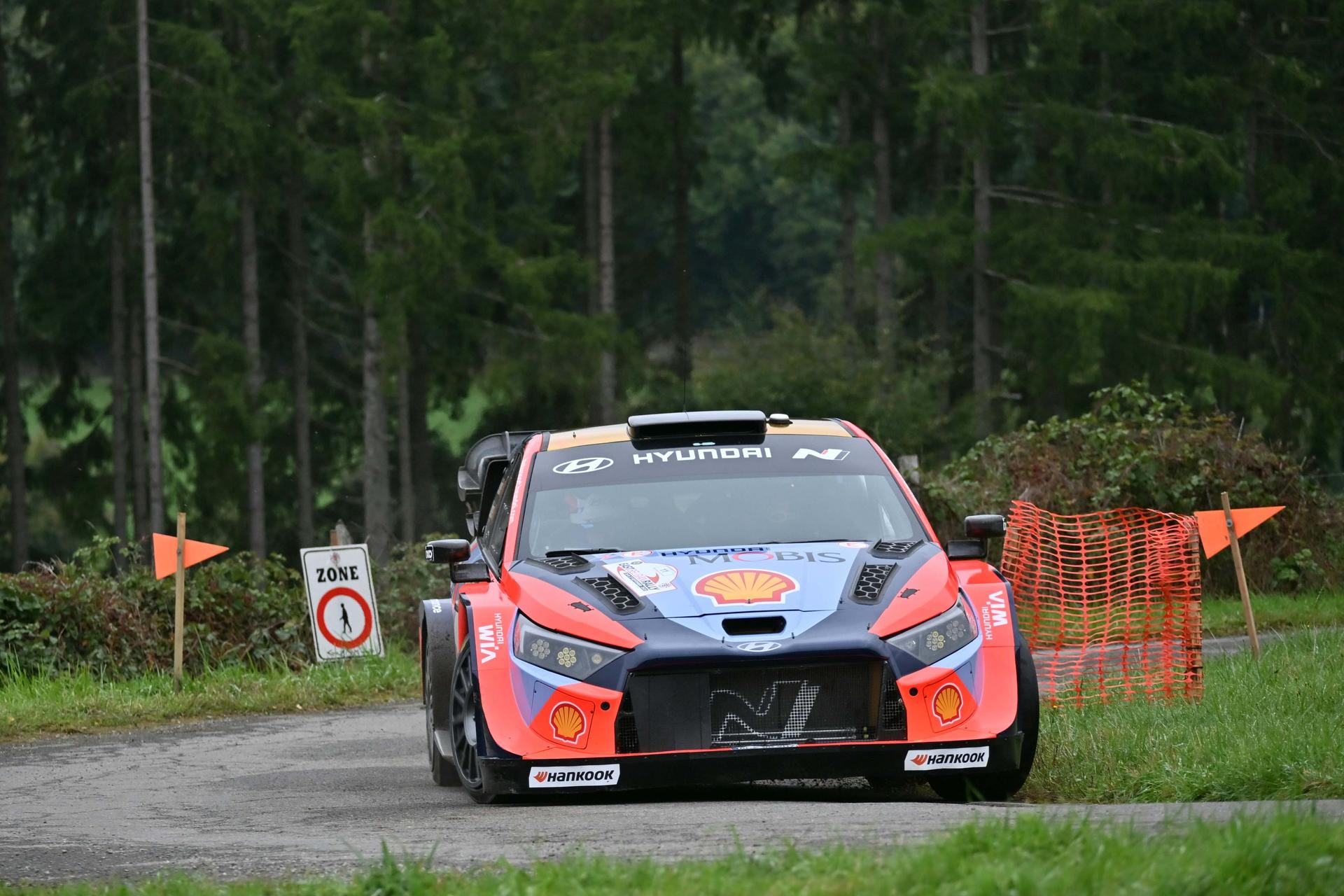 ATTENTION EDITORS - HANDOUT PICTURES - EDITORIAL USE ONLY - MANDATORY CREDIT BRC- This handout by BRC shows Thierry Neuville, during the East Belgian Rally, on Saturday 27 September 2025. BELGA PHOTO HANDOUT BRC
