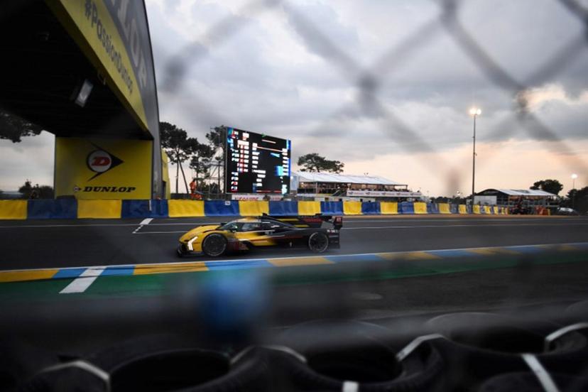 French driver Sebastien Bourdais steers his Cadillac-V Series R Hypercar during the 24 hours of Le Mans on June 10, 2023. This year marks the 100th anniversary of the race. Fred TANNEAU / AFP