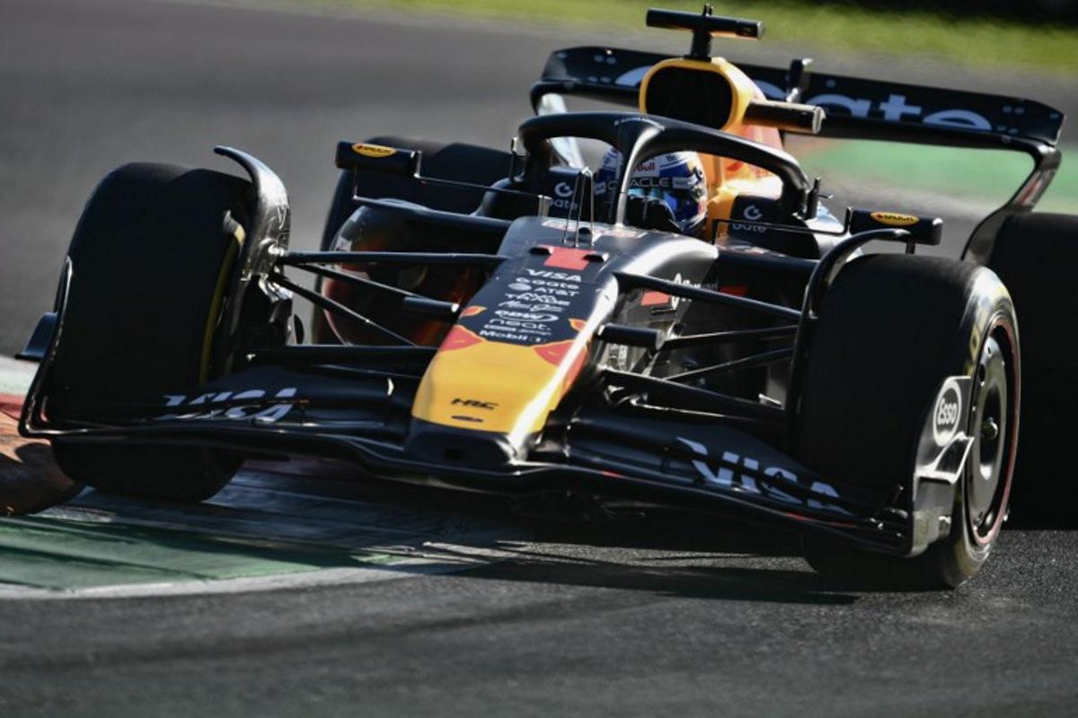 Red Bull Racing's Dutch driver Max Verstappen races during the second practice session ahead of the Italian Formula One Grand Prix at the Autodromo Nazionale Monza circuit, in Monza, northern Italy, on September 5, 2025. Marco BERTORELLO / AFP