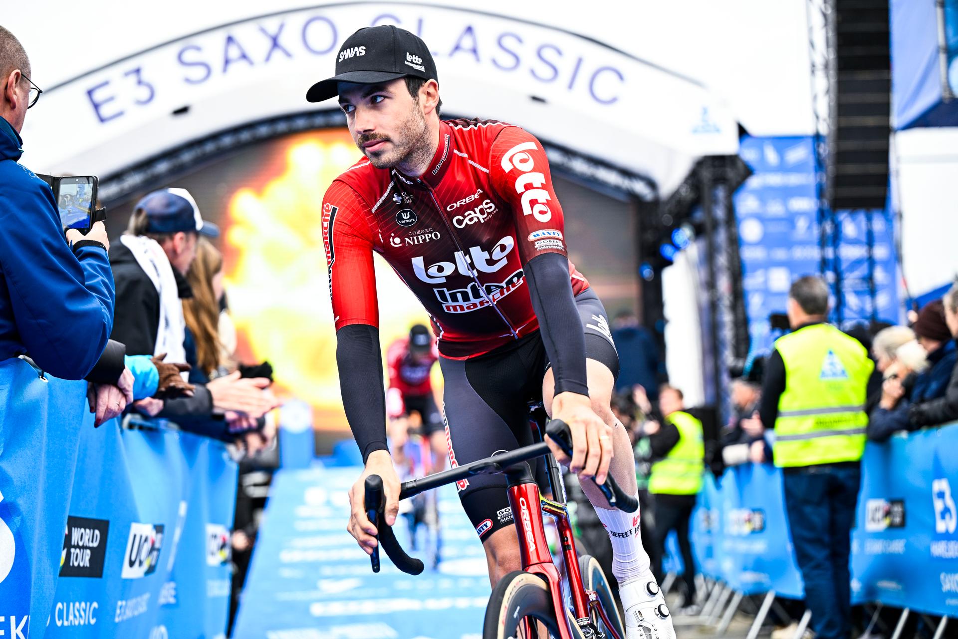 Belgian Vito Braet of Lotto-Intermarche pictured at the start of the 'E3 Saxo Bank Classic' one day cycling race, 208,8km from and to Harelbeke, on Friday 27 March 2026. BELGA PHOTO JASPER JACOBS