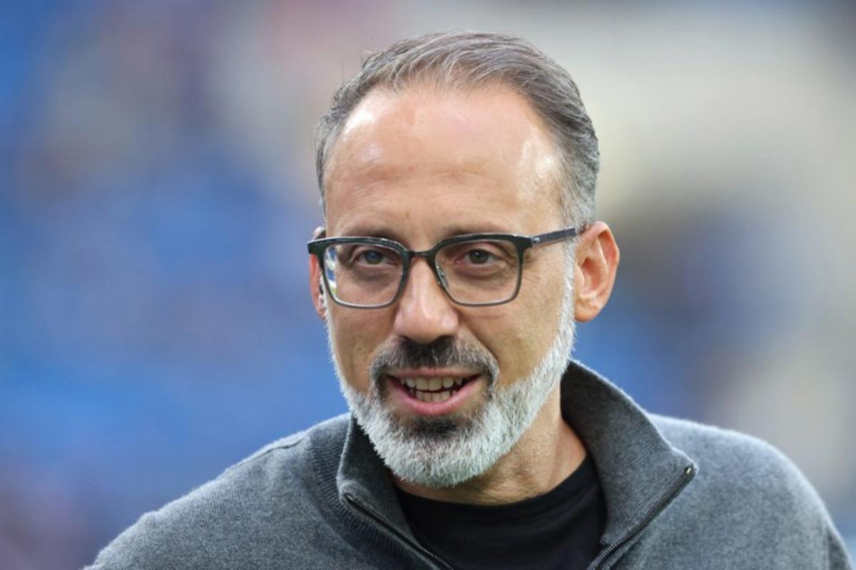 Hoffenheim's US head coach Pellegrino Matarazzo looks on priot to the UEFA Europa League football match between Hoffenheim and Dynamo Kyiv in Sinsheim, southwestern Germany on October 3, 2024. Daniel ROLAND / AFP