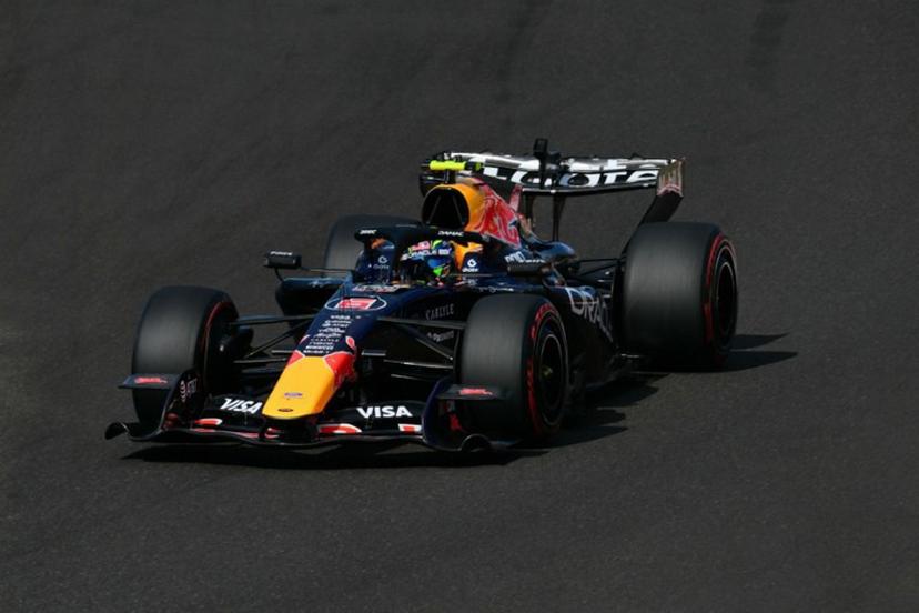Red Bull Racing's French driver Isack Hadjar competes during the qualifying session at the Hungaroring racetrack in Mogyorod near Budapest, Hungary, on July 25, 2026 ahead of the Formula One Hungarian Grand Prix. Andrej ISAKOVIC / AFP