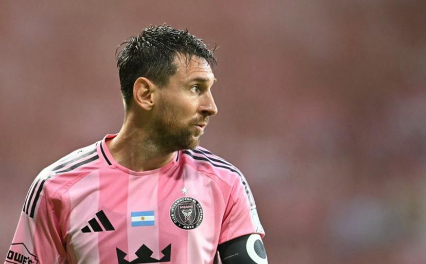 Inter Miami's Argentine forward #10 Lionel Messi looks on during the Major League Soccer (MLS) regular season football match between Inter Miami CF and Philadelphia Union at Nu Stadium in Miami, Florida, on May 24, 2026. CHANDAN KHANNA / AFP