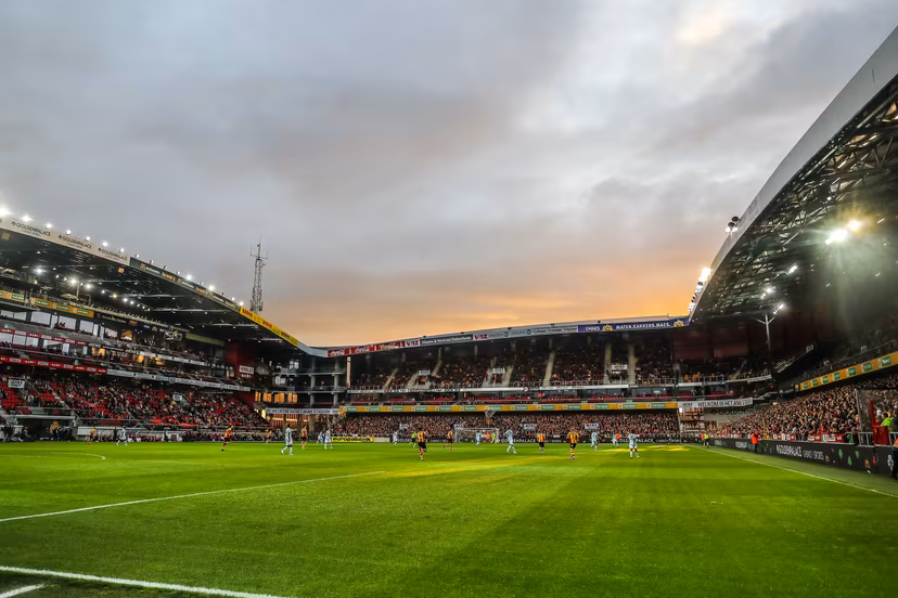 Illustration picture shows the AFAS stadium during a soccer match between KV Mechelen and Club Brugge KV, Saturday 28 September 2019 in Mechelen, on day nine of the 'Jupiler Pro League' Belgian soccer championship season 2019-2020. BELGA PHOTO BRUNO FAHY
