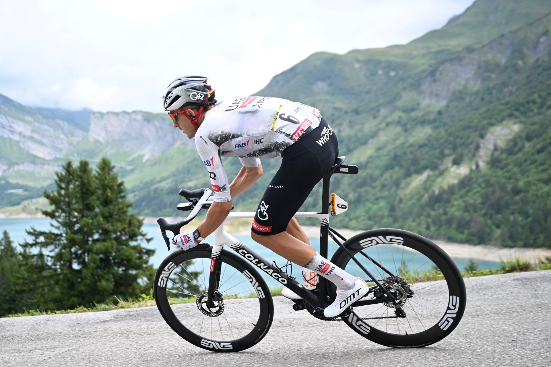 Spanish Marc Soler of UAE Team Emirates-XRG pictured in action during stage 19 of the 2025 Tour de France cycling race, from Albertville to La Plagne (130km), on Friday 25 July 2025 in France. The 112th edition of the Tour de France starts on Saturday 5 July in Lille, France, and will finish in Paris, France on the 27th of July. BELGA PHOTO JASPER JACOBS