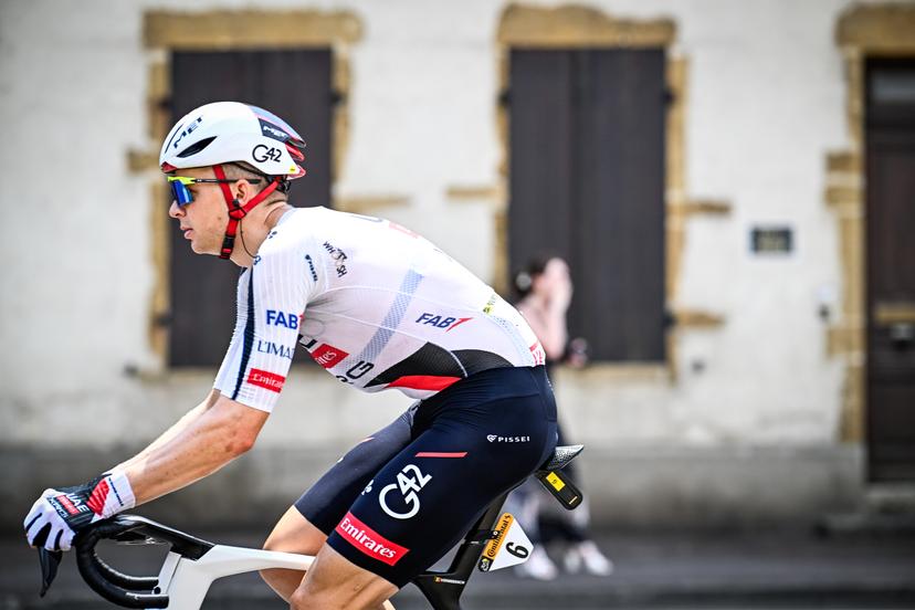 Belgian Florian Vermeersch of UAE Team Emirates XRG pictured in action during the stage 7 of the 2026 Tour de France cycling race, a stage of 175km from Hagetmau to Bordeaux, on Friday 10 July 2026. The 113th edition of the Tour de France starts on Saturday 4 July in Barcelona, Spain, and will finish in Paris, France on the 26th of July. BELGA PHOTO JASPER JACOBS