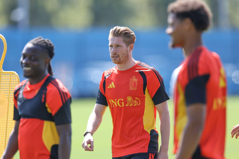 Belgium's Kevin De Bruyne pictured during a training session of Belgian national soccer team Red Devils, on Tuesday 07 July 2026 in their base camp, home of the Seattle Sounders, Renton, Seattle, USA. The Rode Duivels - Diables Rouges qualified for the knockout stage of the 2026 FIFA World Cup, where they'll meet Spain in the round of 8 on July 10th. BELGA PHOTO BRUNO FAHY