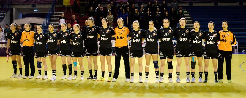 ATTENTION EDITORS - HAND OUT PICTURES - EDITORIAL USE WITH STORY ON HANDBALL ONLY - MANDATORY CREDIT ALAIN DECAMPS Hand out pictures released by Alain Decamps shows the Black Arrows during a handball game between Belgium and Luxembourg national team, on the first phase of the qualifiers for the European Champiosnhip Women 2026, Saturday 08 March 2025 in Nicosia, Cyprus. HAND OUT - ALAIN DECAMPS