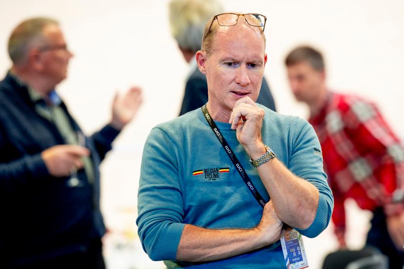 241019 Head coach Tim Carswell during day 4 of the 2024 UCI Tissot Track Cycling World Championships on October 19, 2024 in Ballerup. Photo: Christian Örnberg / BILDBYRÅN / COP 166 / CO0481 cykling cycling sykling cykel vm cykel2024 uci tissot track cycling world championships wc 2024 uci tissot track cycling world championships 4 bbeng grappa33 BENELUX ONLY