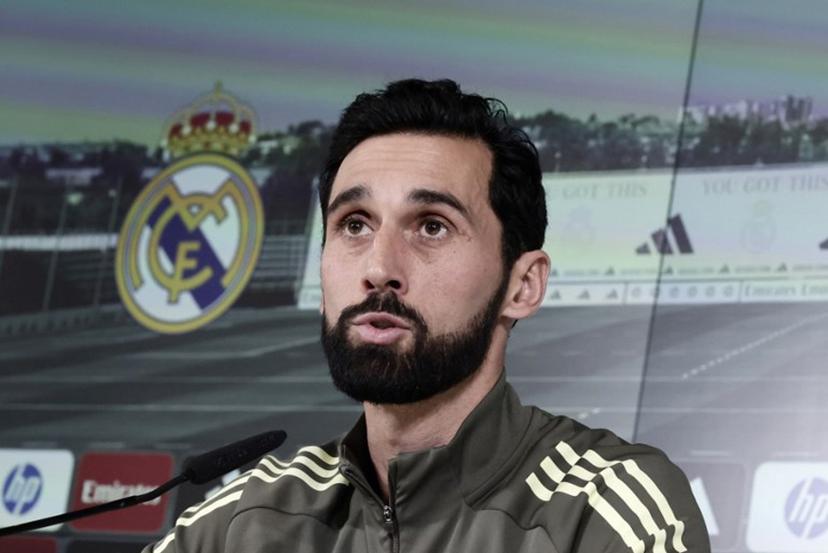 Real Madrid's new coach Alvaro Arbeloa gives a press conference at Real Madrid Sports City in Valdebebas, in the outskirts of Madrid, on January 13, 2026. Real Madrid appointed Alvaro Arbeloa as new coach on January 12, 2026 after coach Xabi Alonso has left the club by mutual consent, a day after the team lost the Spanish Super Cup final against rivals Barcelona, AFP reports. Oscar DEL POZO / AFP
