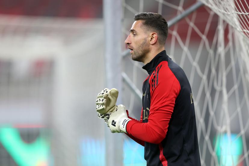 Belgium Goalkeeper Koen Casteels warms up prior to UEFA Nations League League phase Matchday 6 match between Israel and Belgium at Bozsnik Arena in Budapest, Hungary on November 17, 2024. Photo: Matija Habljak/PIXSELL BENELUX ONLY