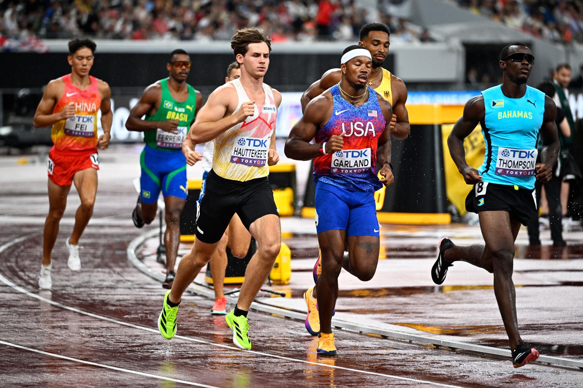 Belgian Jente Hauttekeete pictured during the final 1.500m race of the men's Decathlon competition, at the World Athletics Championships in Tokyo, Japan, on Sunday 21 September 2025. The outdoor Worlds are taking place from 13 to 21 September. BELGA PHOTO JASPER JACOBS