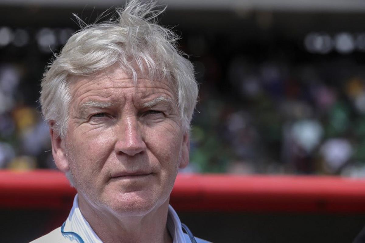 Cameroon's Belgium coach Marc Brys looks on during the FIFA World Cup 2026 Africa qualifiers group D football match between Cameroon and Cape Verde at Stade Ahmadou Ahidjo in Yaounde on June 8, 2024. Daniel Beloumou Olomo / AFP