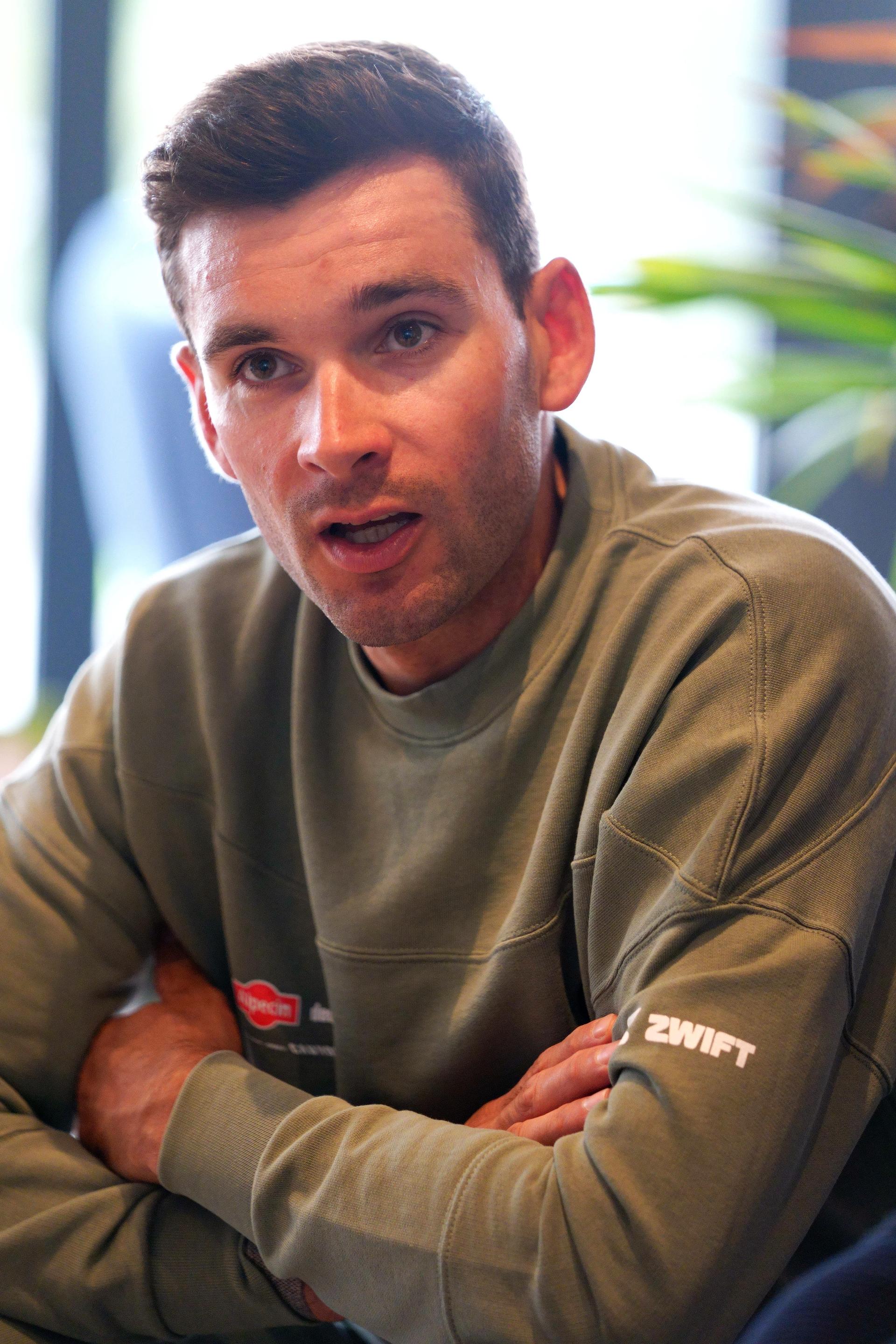 Belgian Gianni Vermeersch of Alpecin-Deceuninck pictured during the media day of Alpecin-Deceuninck cycling team in Pedreguer, Spain, Wednesday 12 February 2025, in preparation of the upcoming season. BELGA PHOTO JOMA GARCIA