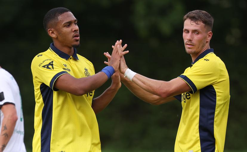 Union's Guilherme Smith celebrates after scoring during a friendly soccer game between Diegem Sport and Royale Union Saint-Gilloise, in Diegem, on Tuesday 30 June 2026. Union is preparing for the upcoming 2026-2027 first division season. BELGA PHOTO VIRGINIE LEFOUR