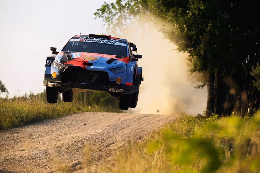 ATTENTION EDITORS - HAND OUT PICTURES - EDITORIAL USE ONLY - MANDATORY CREDIT 'Hyundai Motor Sports' This handout picture, distributed by Eric Dupain, shows Belgian Thierry Neuville and co-driver Martijn Wydaeghe during the WRC Estonia Rally 2026. PHOTO HANDOUT HYUNDAI MOTOR SPORTS *** Belga and Belga Editorial Board decline all responsibility regarding the content of this picture. ***