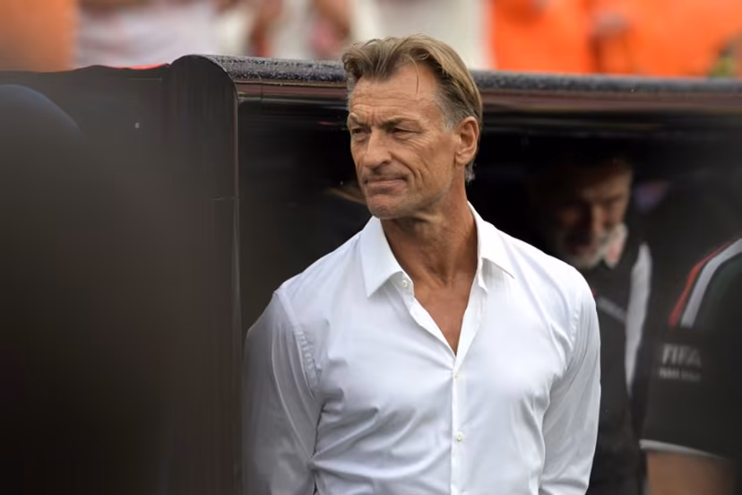 Tunisia's French head coach Herve Renard gestures during the 2026 World Cup Group F football match between Tunisia and the Netherlands at the Kansas City Stadium in Kansas City on June 25, 2026. Juan MABROMATA / AFP