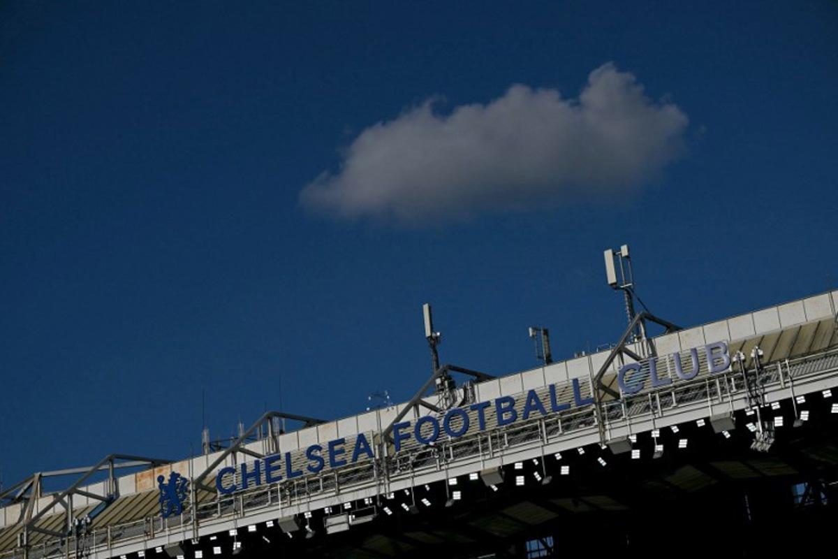 Stamford Bridge football stadium is pictured ahead of the English Premier League football match between Chelsea and Newcastle United at Stamford Bridge in London on March 14, 2026. Glyn KIRK / AFP