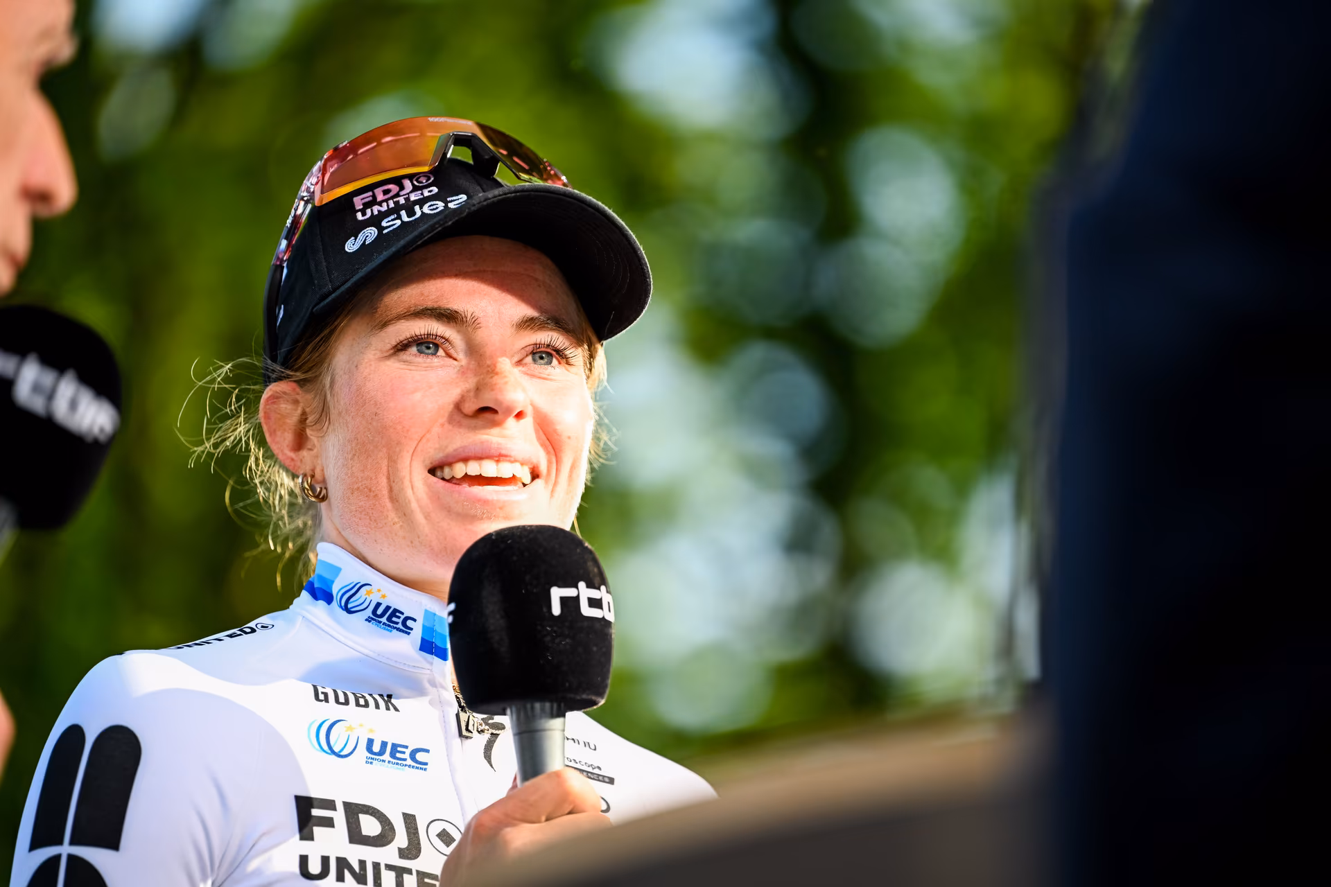 Dutch Demi Vollering of FDJ United-SUEZ pictured after the women elite race of the Liege-Bastogne-Liege UCI World Tour one day cycling race, 156km from Bastogne to Liege, Sunday 26 April 2026. BELGA PHOTO MAARTEN STRAETEMANS