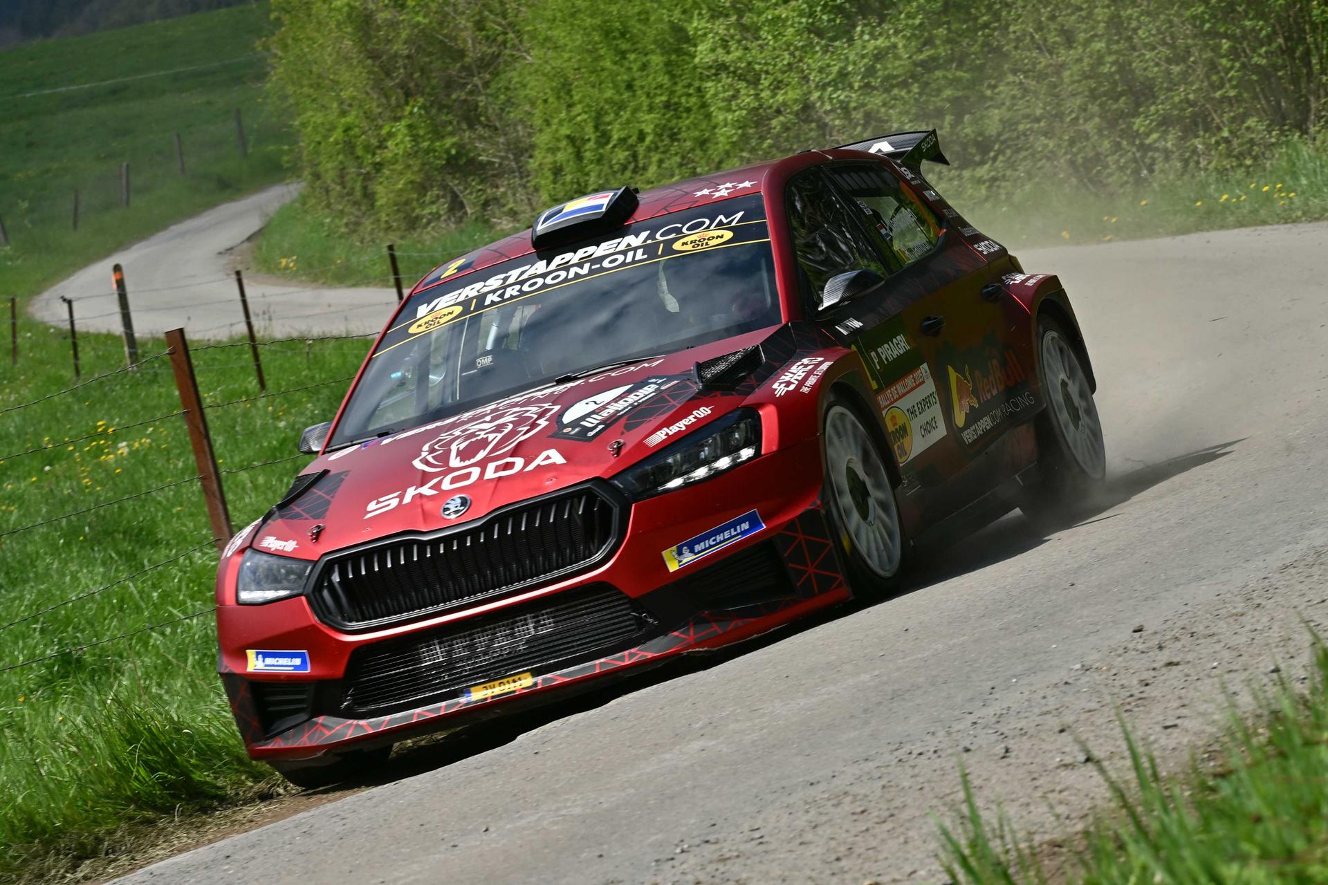 ATTENTION EDITORS - HAND OUT PICTURES - EDITORIAL USE ONLY - MANDATORY CREDIT: BRC - Hand out picture released on Saturday 26 April 2025 by Eric Dupain shows Jos Verstappen during the Rally of Wallonia rally race, stage 4 of the BRC Belgian Rally Championship, on Saturday 26 April 2025, in Namur. *** Belga and Belga Editorial Board decline all responsibility regarding the content of this picture. *** PHOTO HAND OUT BRC