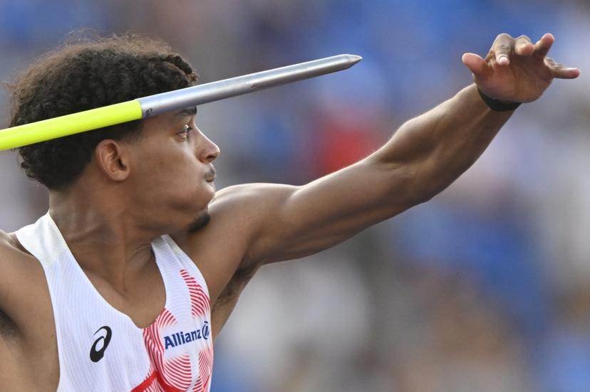 Belgian Dai Keita pictured during the javelin throw event of the decathlon competition on the fourth day of the European Athletics Championships (August 10-18) in Birmingham, United Kingdom, on Thursday 13 August 2026. BELGA PHOTO ERIC LALMAND