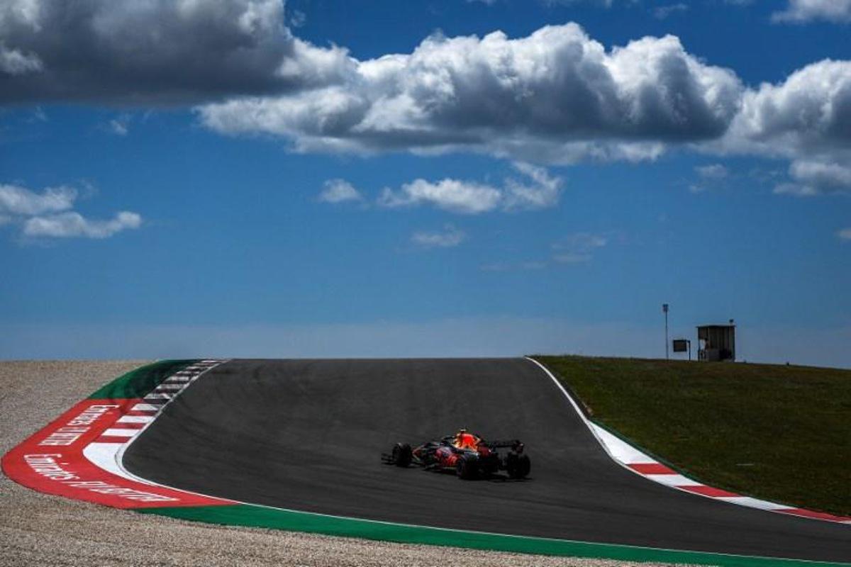 Red Bull Racing's Dutch driver Max Verstappen drives during the first practice session of the Portuguese Formula One Grand Prix at the Algarve International Circuit in Portimao on April 30, 2021. PATRICIA DE MELO MOREIRA / AFP