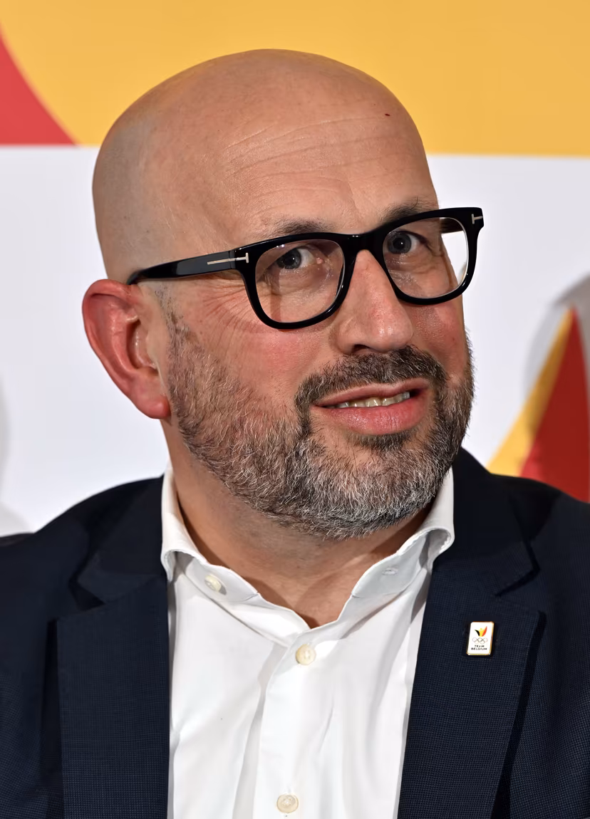 Corne Lepoeter pictured during a press conference 'One Year To Go: Road to Milano-Cortina 2026' by the Belgian Olympic and Interfederal Committee (BOIC) and the Royal Belgian Speed Skating Federation (KBSF), in Oostkamp, on Thursday 06 February 2025, one year ahead of the Milano-Cortina Olympic Winter Games. At 8:00 p.m., the official countdown will be launched, exactly one year before the opening ceremony in Milan. BELGA PHOTO ERIC LALMAND