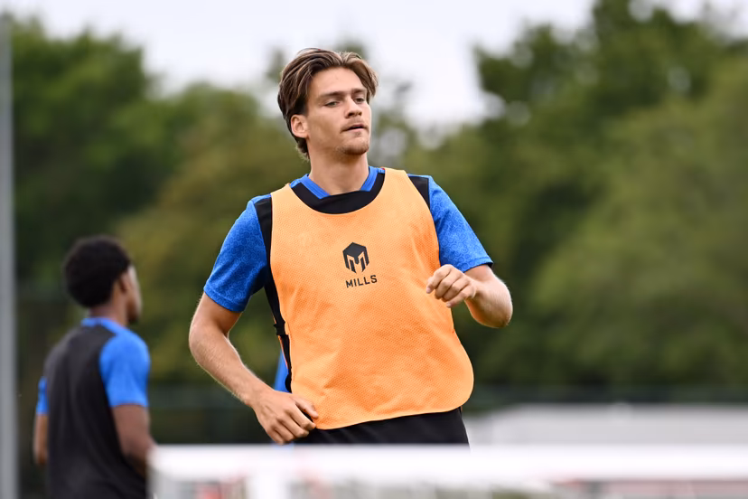 Dender's Luc Marijnissen is pictured during a training session of Belgian second division soccer team FCV Dender, on Thursday 02 July 2026 in Denderleeuw, in preparation of the upcoming 2026-2027 Belgian second division soccer season. BELGA PHOTO MAARTEN STRAETEMANS