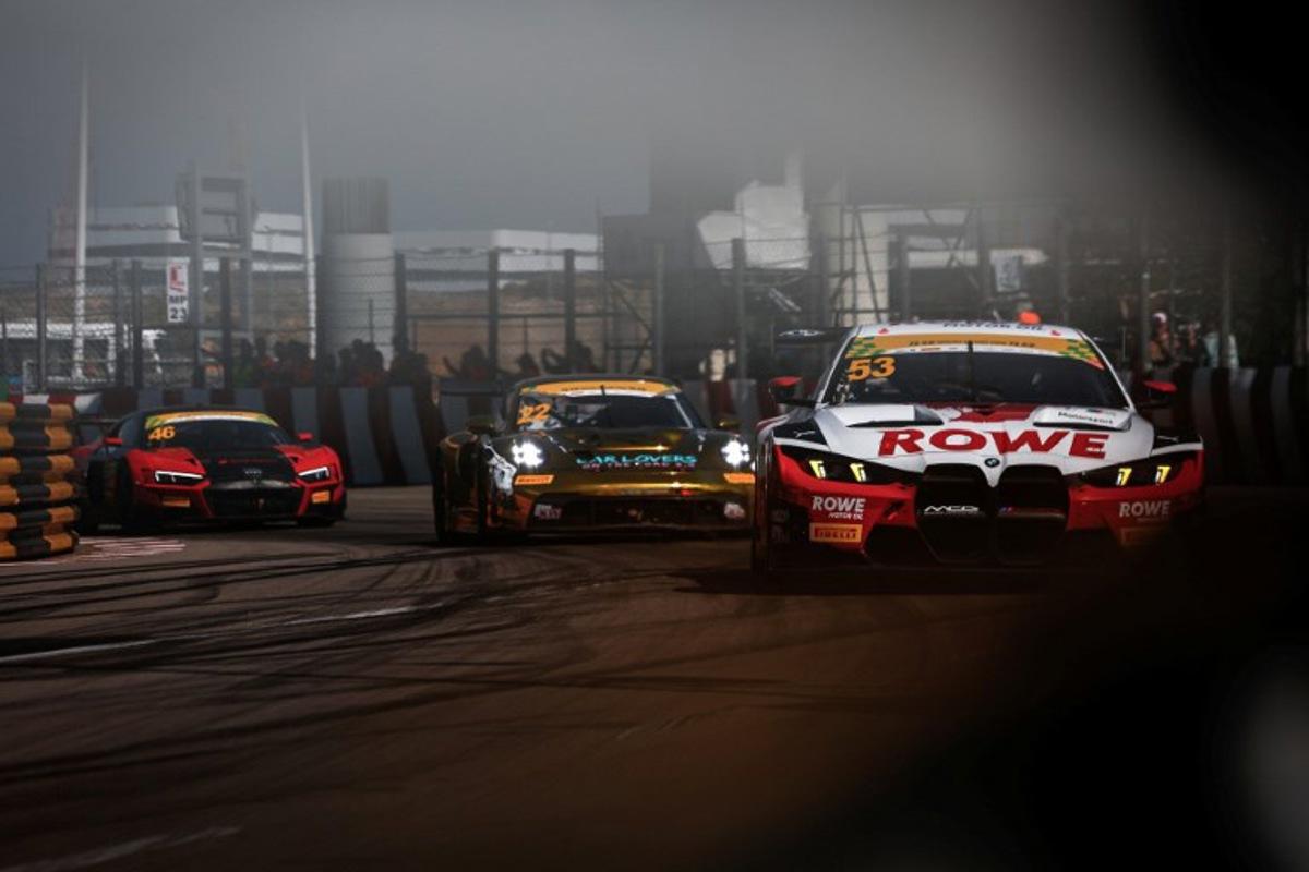 Drivers compete in the FIA GT World Cup race during the 72nd Macau Grand Prix in Macau on November 16, 2025. Eduardo Leal / AFP