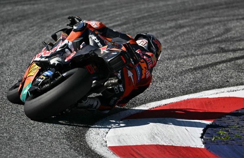 Red Bull KTM Factory Racing Team's Spanish driver Pedro Acosta competes in the MotoGP Grand Prix of Austria at the Red Bull Ring racetrack in Spielberg bei Knittelfeld, Austria, on September 20, 2026. Joe Klamar / AFP