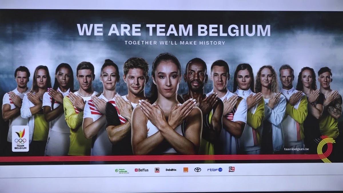 Video showing 00:00:00:00 - 00:01:43:01 inserts of BOIC/COIB president Jean-Michel Saive, marketing and communication director Dieter Reyntjens, creative director Hotel Hungaria Bout Holthof, BOIC/COIB CEO Cédric Van Branteghem, Belgian judoka Jorre Verstraeten, Red Panther Belgian hockeyplayer Ambre Ballenghien, Nieuwsblad sports journalist Patrick Ceulemans. Thursday, 26 October 2023, Belfius Tower in Brussels. BELGA VIDEO MAARTEN WEYNANTS.