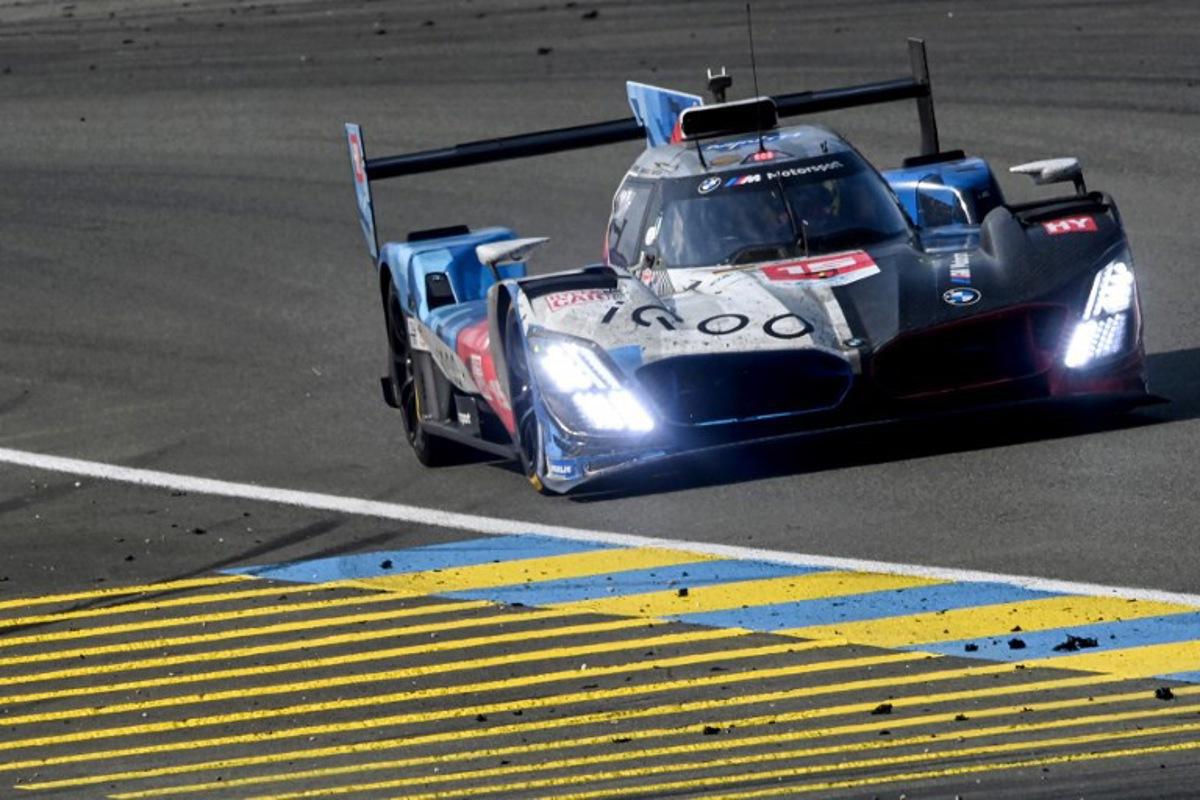 BMW M Team WRT's Belgian driver #15 Dries Vanthoor competes in the 24 Hours of Le Mans 2025, at the Le Mans circuit, north-western France, on June 15, 2025. JEAN-FRANCOIS MONIER / AFP