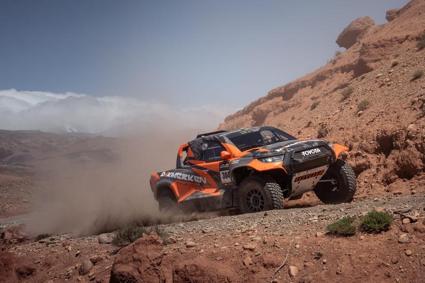 ATTENTION EDITORS - HAND OUT PICTURES - EDITORIAL USE ONLY - MANDATORY CREDIT: 'THOMAS SNOECK' Hand out pictures released on Saturday 11 April 2026, by Eric Dupain shows Vincent Thys and Tom De Leeuw during the Prologue of the Morocco Desert Challenge. *** Belga and Belga Editorial Board decline all responsibility regarding the content of this picture. *** PHOTO HAND OUT THOMAS SNOECK