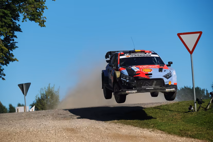 ATTENTION EDITORS - HAND OUT PICTURES - EDITORIAL USE ONLY - MANDATORY CREDIT 'Hyuandai Motor Sports' This handout picture, distributed by Eric Dupain, shows Belgian Thierry Neuville and co-driver Martijn Wydaeghe during the WRC Estonia Rally 2026. PHOTO HANDOUT HYUNDAI MOTOR SPORTS *** Belga and Belga Editorial Board decline all responsibility regarding the content of this picture. ***