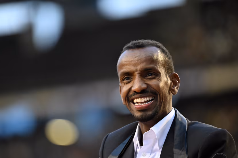 Belgian olympic silver medal winner, Bashir Adbi pictured at the 48th edition of the Memorial Van Damme athletics event in Brussels, Friday 13 September 2024. The 2024 Allianz Memorial Van Damme Diamond League meeting takes place on 13 and 14 September 2O24. BELGA PHOTO TOM GOYVAERTS