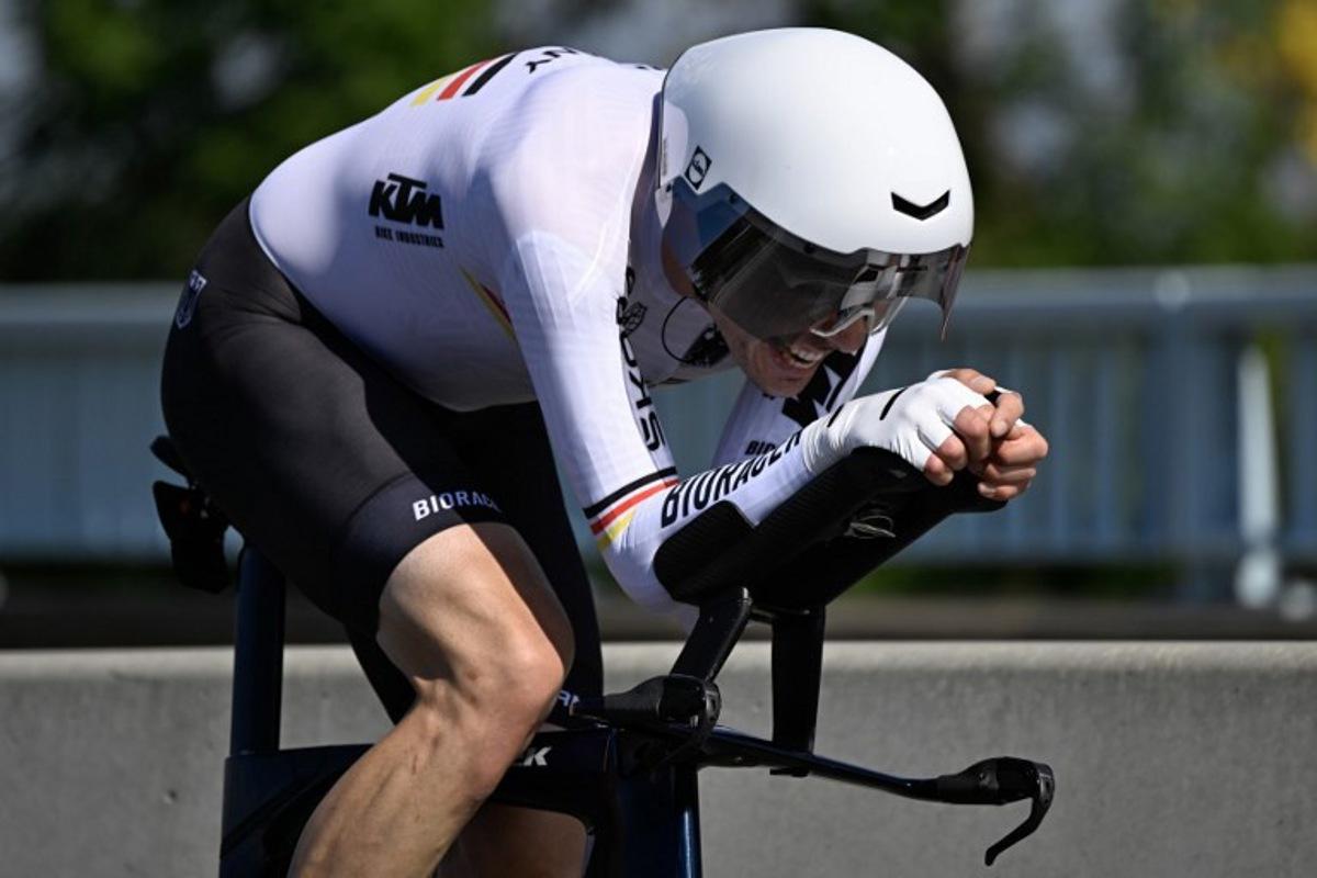 Germany's Max Walscheid competes in the Men's Elite individual time trial during 2026 Union Cycliste Internationale (UCI) Road World Championships in Montreal, Quebec, on September 20, 2026. Andrej Ivanov / AFP