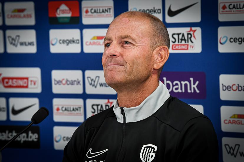 Genk's head coach Jess Thorup pictured during a press conference of Belgian second division soccer team Genk, on Wednesday 15 July 2026, in Genk, in preparation of the 2026-2027 Challenger Pro League Belgian second division soccer season. BELGA PHOTO JILL DELSAUX