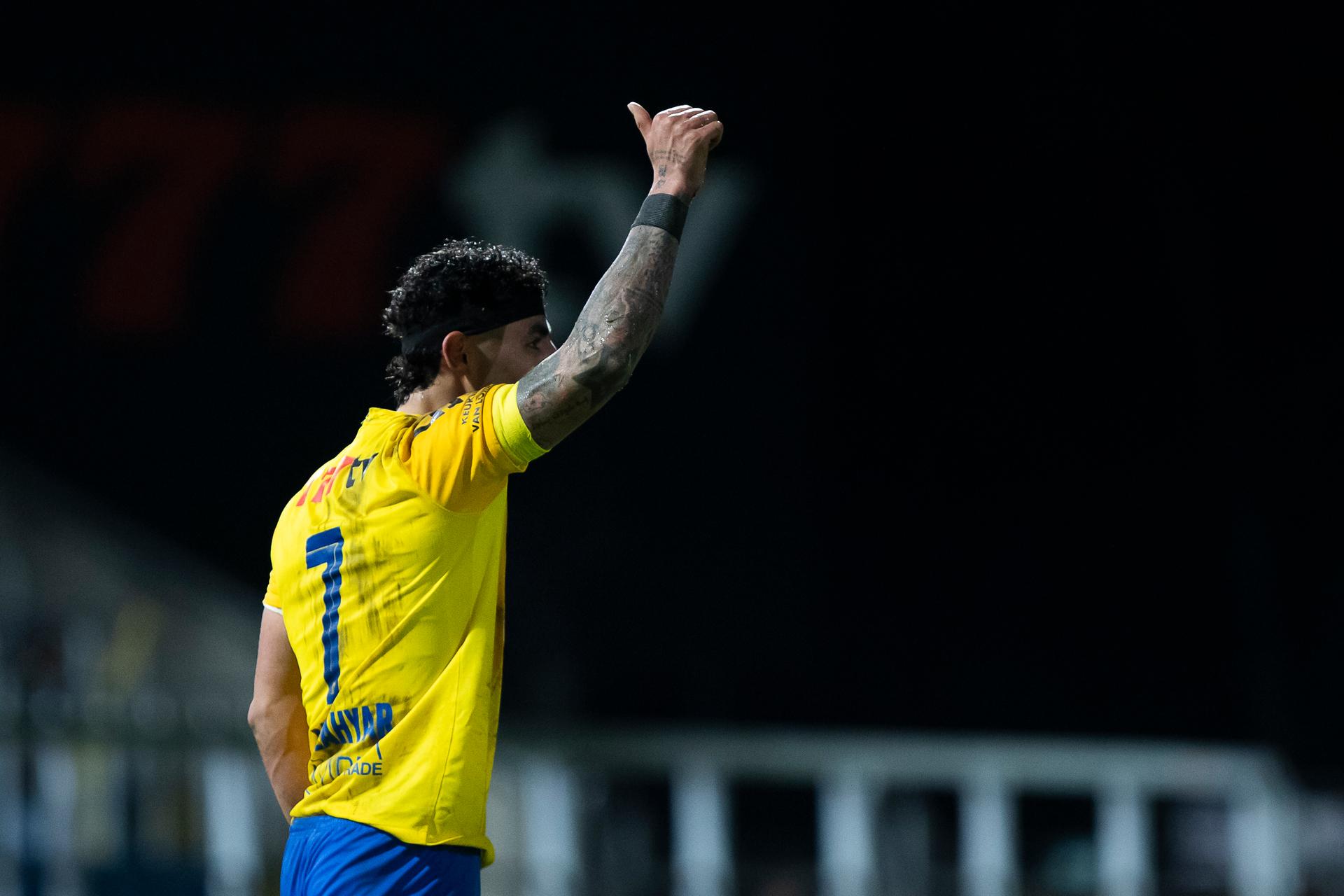 Westerlo's Allahyar Sayyadmanesh pictured during a soccer match between KVC Westerlo and Sporting Charleroi, Sunday 22 February 2026 in Westerlo, on day 26 of the 2025-2026 'Jupiler Pro League' first division of the Belgian championship. BELGA PHOTO KRISTOF VAN ACCOM