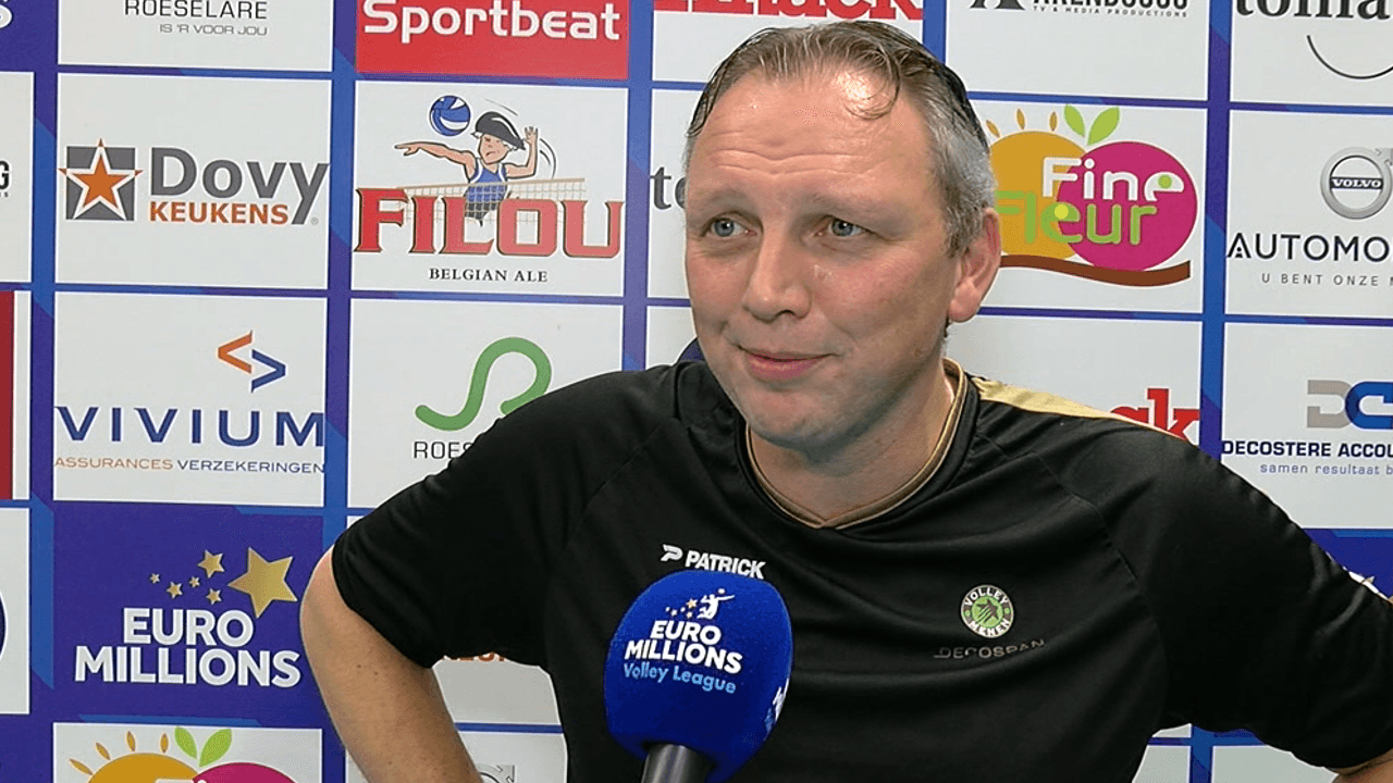 Eerste reacties coach Frank Depestele Decospan Menen na plaatsing halve finale Beker van België