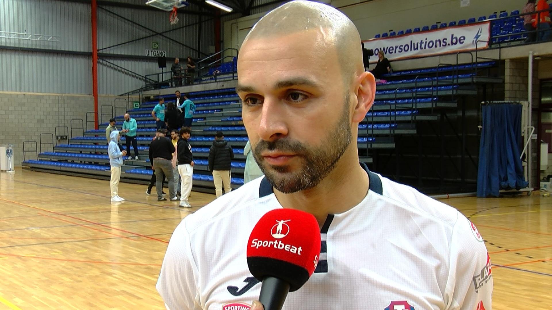 Reactie Ahmed Sababti na de 3 4 winst op bezoek bij Full Hasselt heenwedstrijd Playoffs