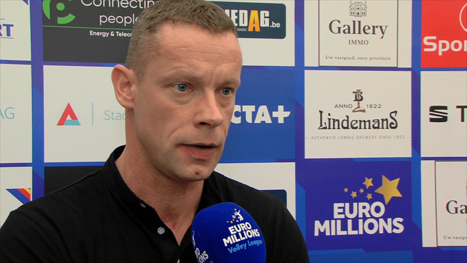 Reactie Johan Devoghel na 3 1 zege halve finale BVB vs Volley Haasrode Leuven