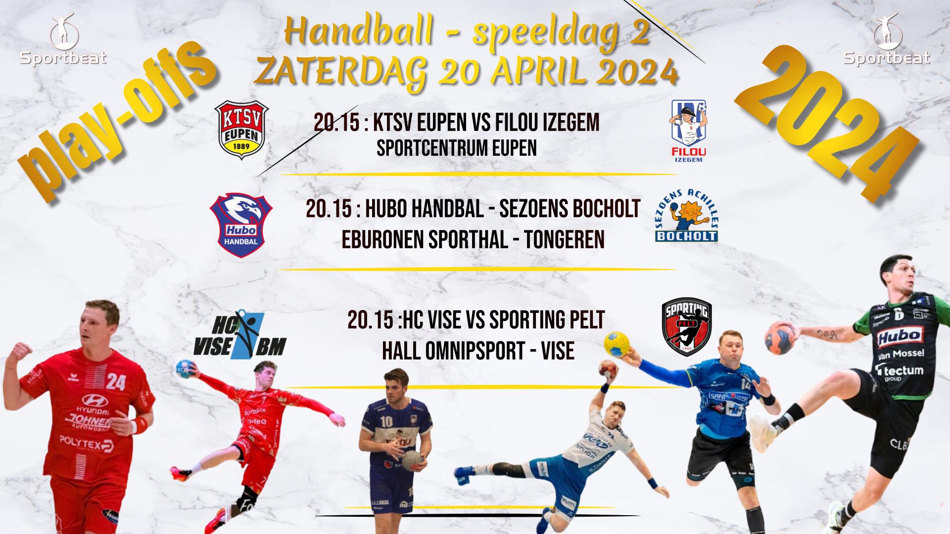 Volg speeldag 2 - Play-offs in het handbal vanavond alleen via livestream.