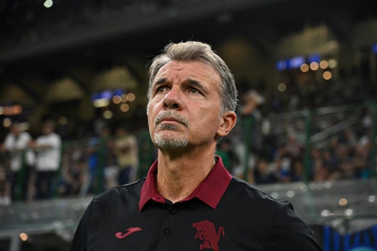 Torino's Italian coach Marco Baroni looks on ahead of the Italian Serie A football match between Inter Milan and Torino at the San Siro Stadium in Milan, on August 25, 2025 Piero CRUCIATTI / AFP