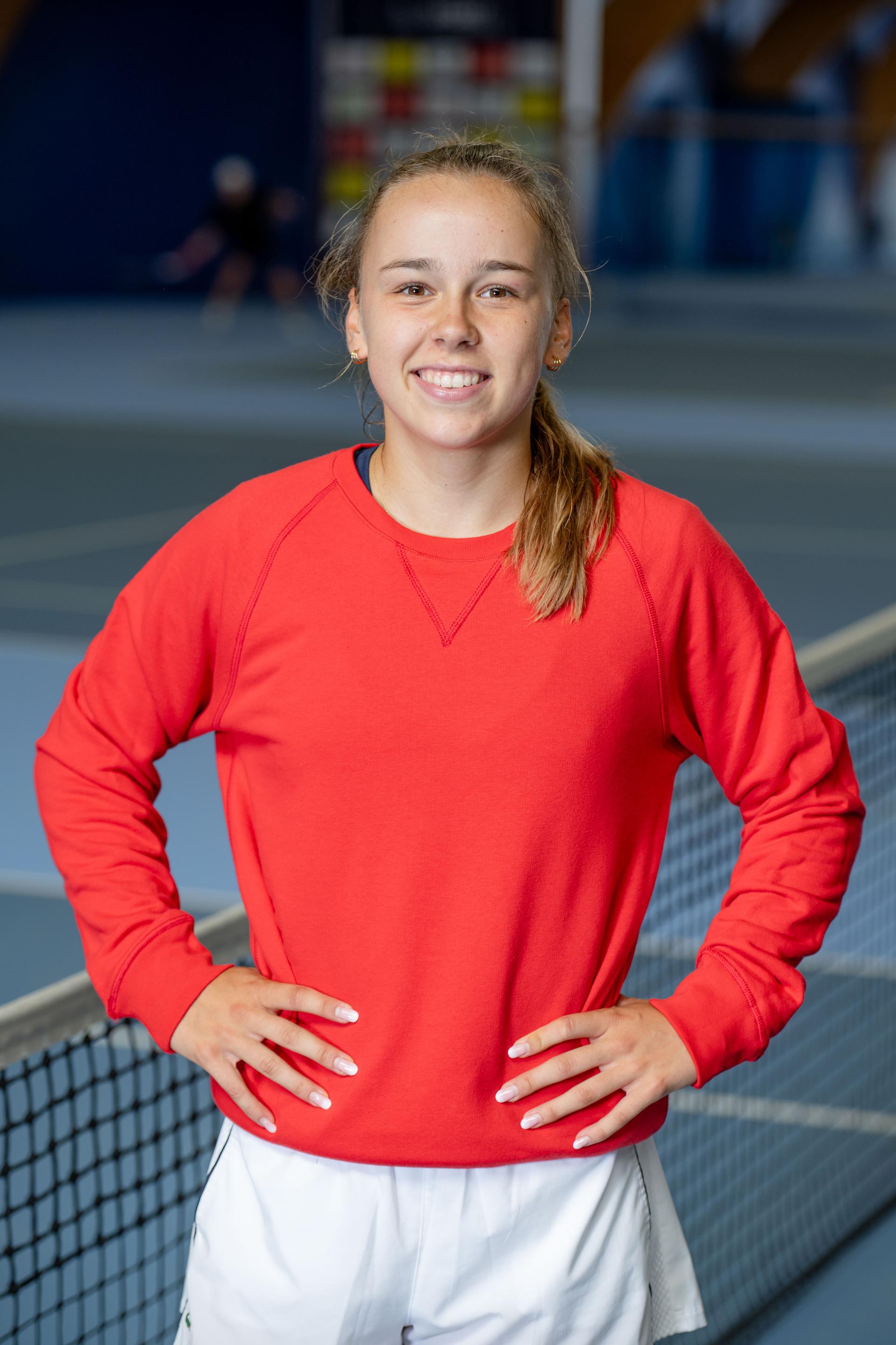 This portrait distributed on Tuesday 19 September 2023, shows Amelie Van Impe posing for a portrait at the Topsportcentrum in Wilrijk, Antwerp, Friday 01 September 2023. BELGA PHOTO JONAS ROOSENS