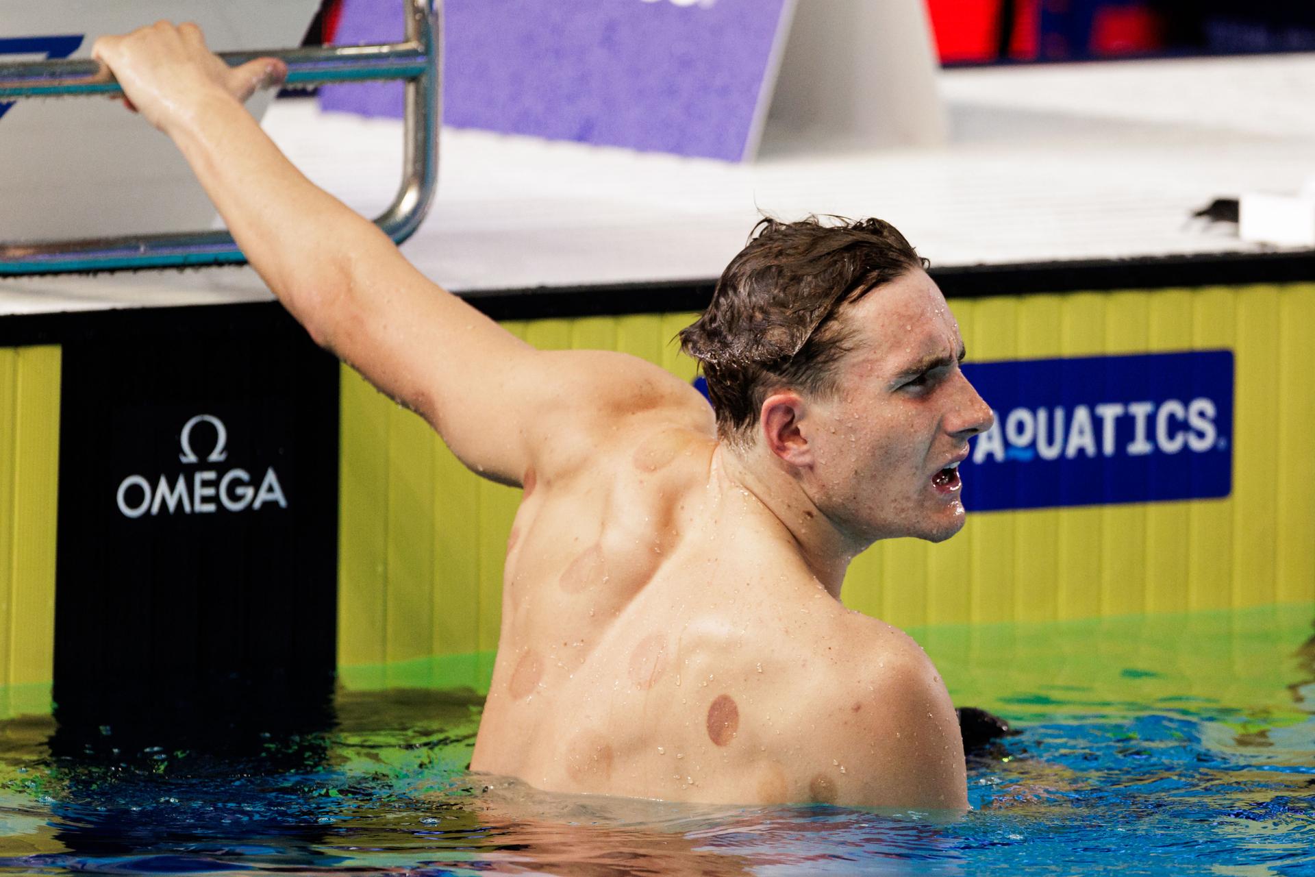 Lucas Henveaux of Belgium competes in mens 200 meter freestyle semifinal at the European Aquatics Short Course Swimming Championships in Lublin, Poland, on Wednesday 03 December 2025. BELGA PHOTO NIKOLA KRSTIC